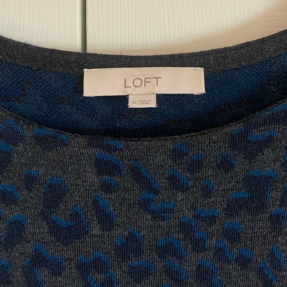 Loft Leopard Sweater Dress. - Picture 4 of 5